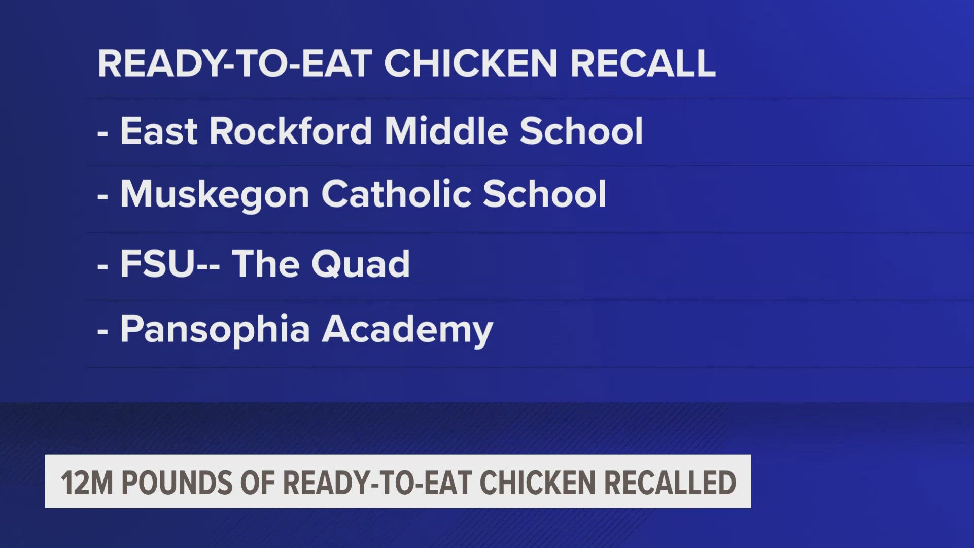 There have been no confirmed reports of illness linked to the recall as of Oct. 16.