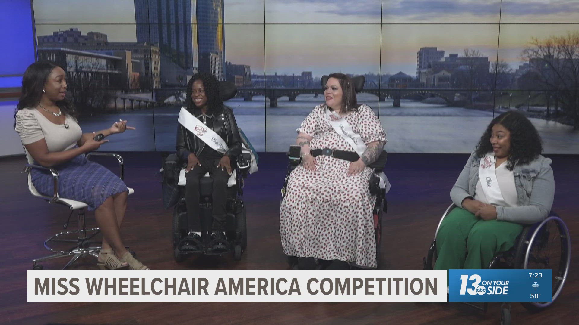 Ms. Wheelchair America contestants Alexandra Martinez, Stacy Johnson and Latavia Sturdivant said they've had a blast leading up to the crowning in Grand Rapids.