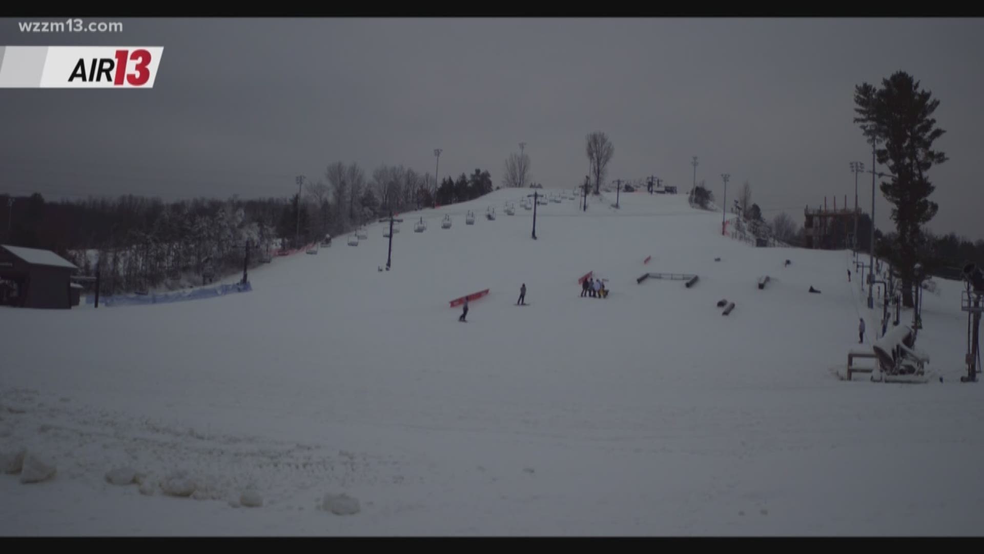 No snow? No problem for the folks at Cannonsburg Ski Resort. The popular winter attraction opened one month ago and despite the lack of snowfall, business is good.