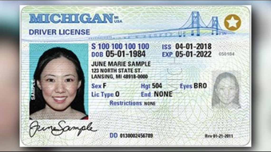 michigan state driver license 2d barcode