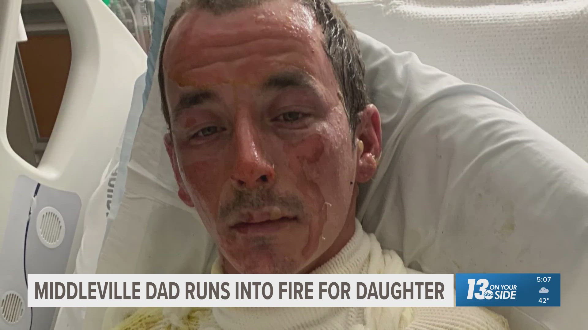 Middleville dad runs back into burning house to save daughter | wzzm13.com