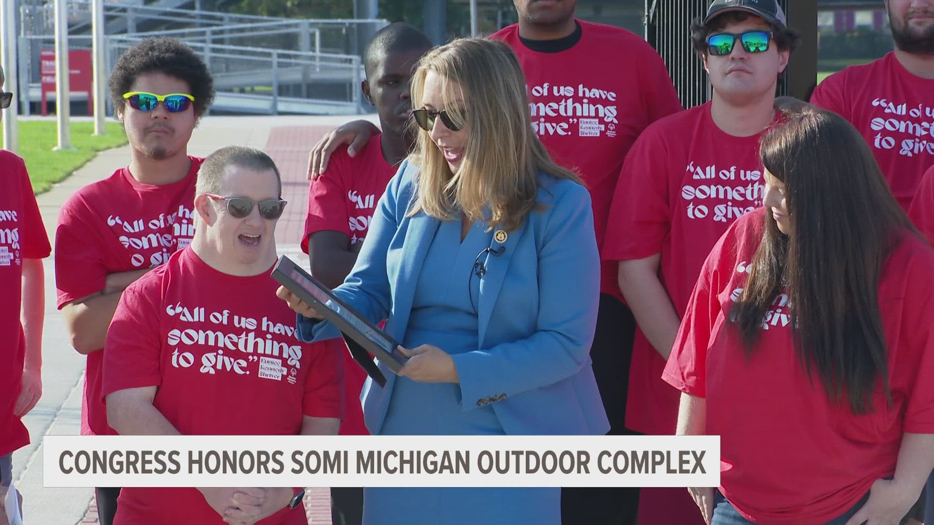 Congresswoman Hillary Scholten was at the new complex Thursday.