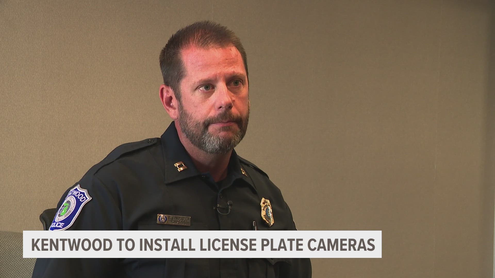 The City of Kentwood approved upward of 60 thousand dollars for the purchase and installation of 10 license plate reader cameras.