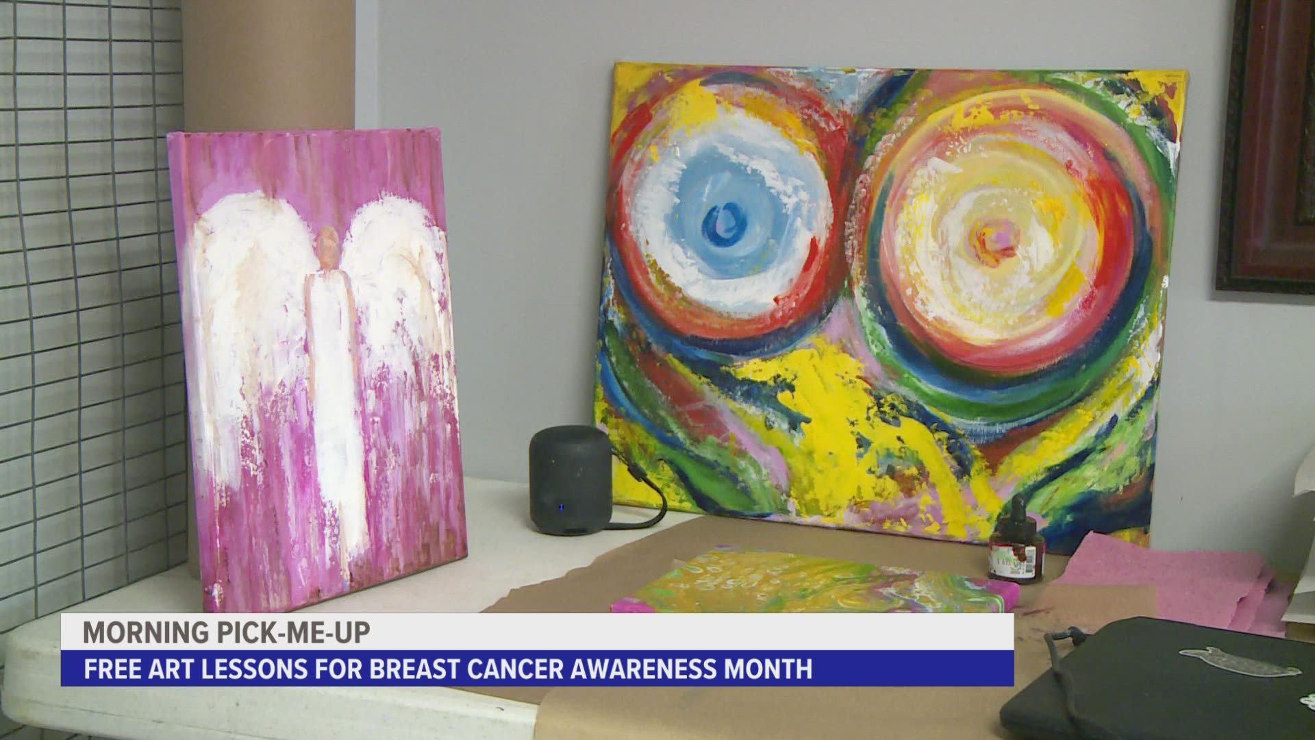 October is breast cancer awareness month, and to mark the occasion, Armory 2 Art Studio in Grand Haven is offering free lessons for cancer patients and survivors.