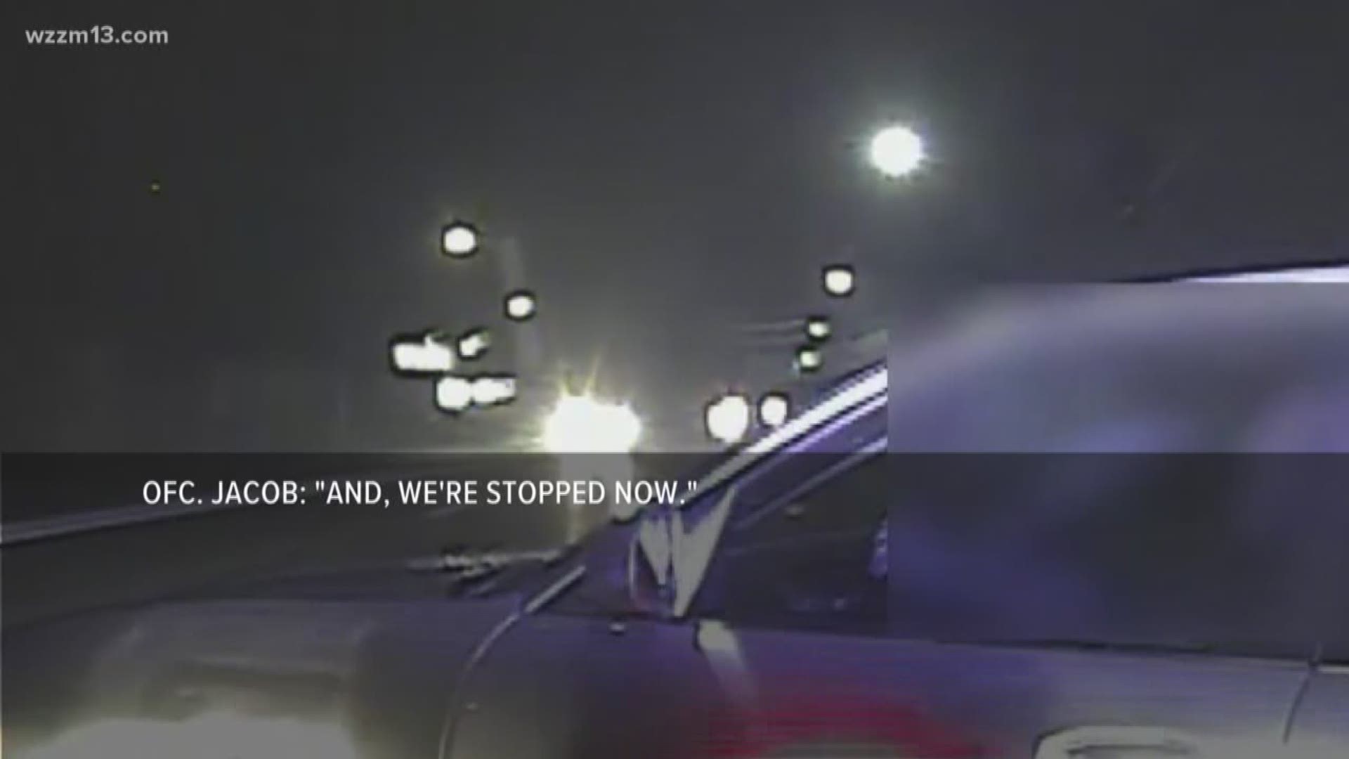 Wrong-way driver bumped by officer in Wyoming