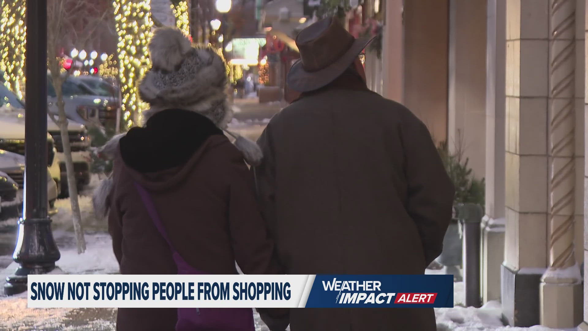 Downtown Holland has heated sidewalks to make it easy for shoppers to walk from shop to shop.