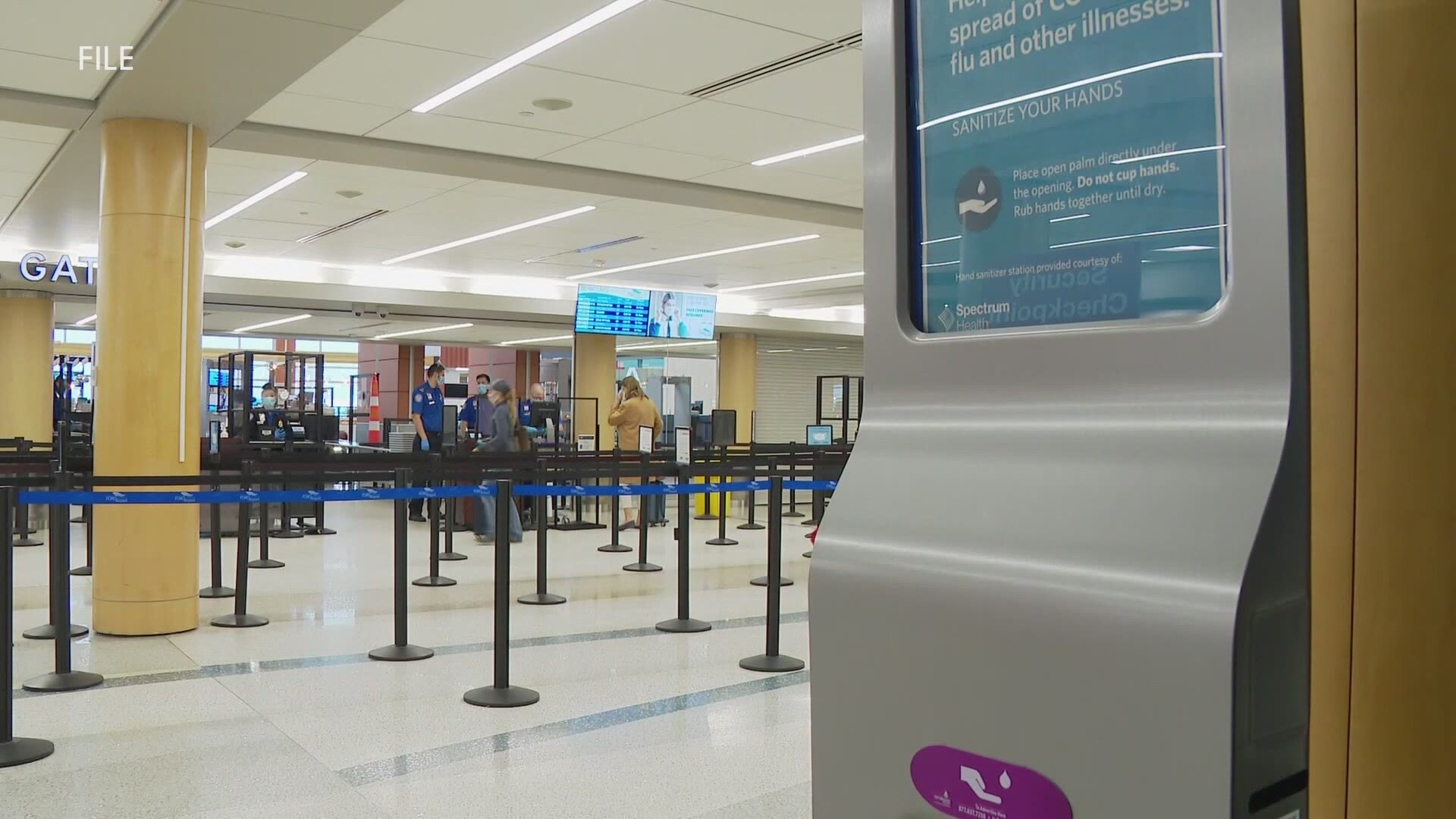 Gerald R. Ford International Airport anticipates seeing a "dramatic increase" in passengers during the next two weeks.