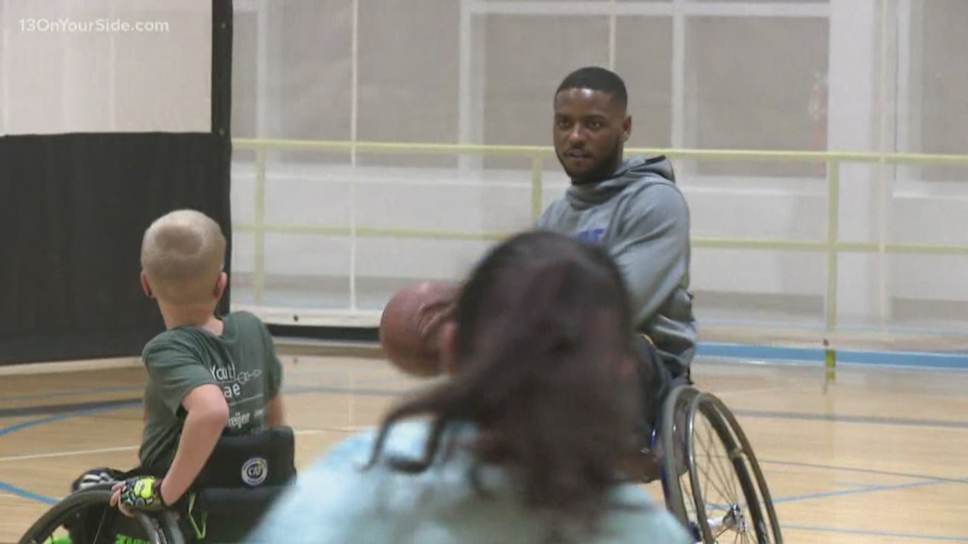 The Grand Rapids Drive played with The Pacers Tuesday night in a game of wheelchair basketball.