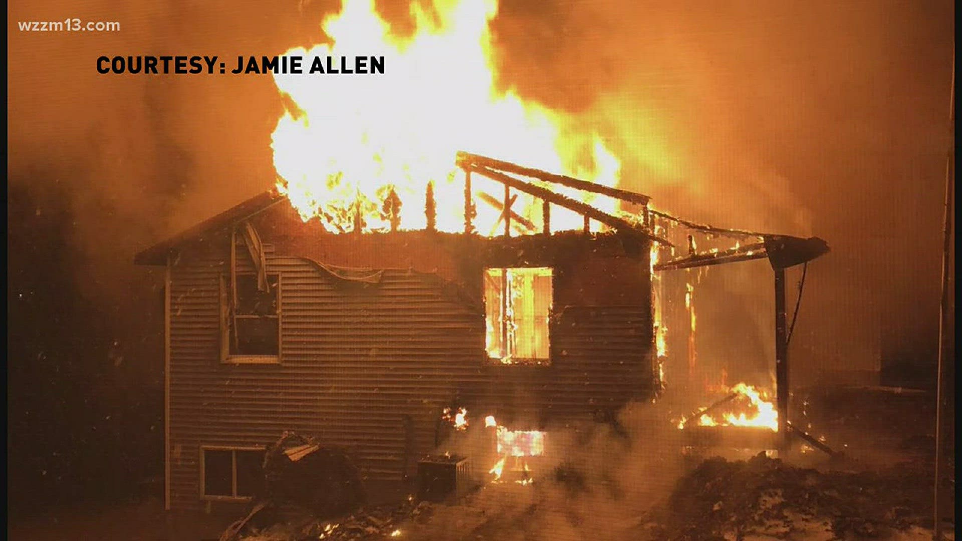 Fire destroys Lowell area home
