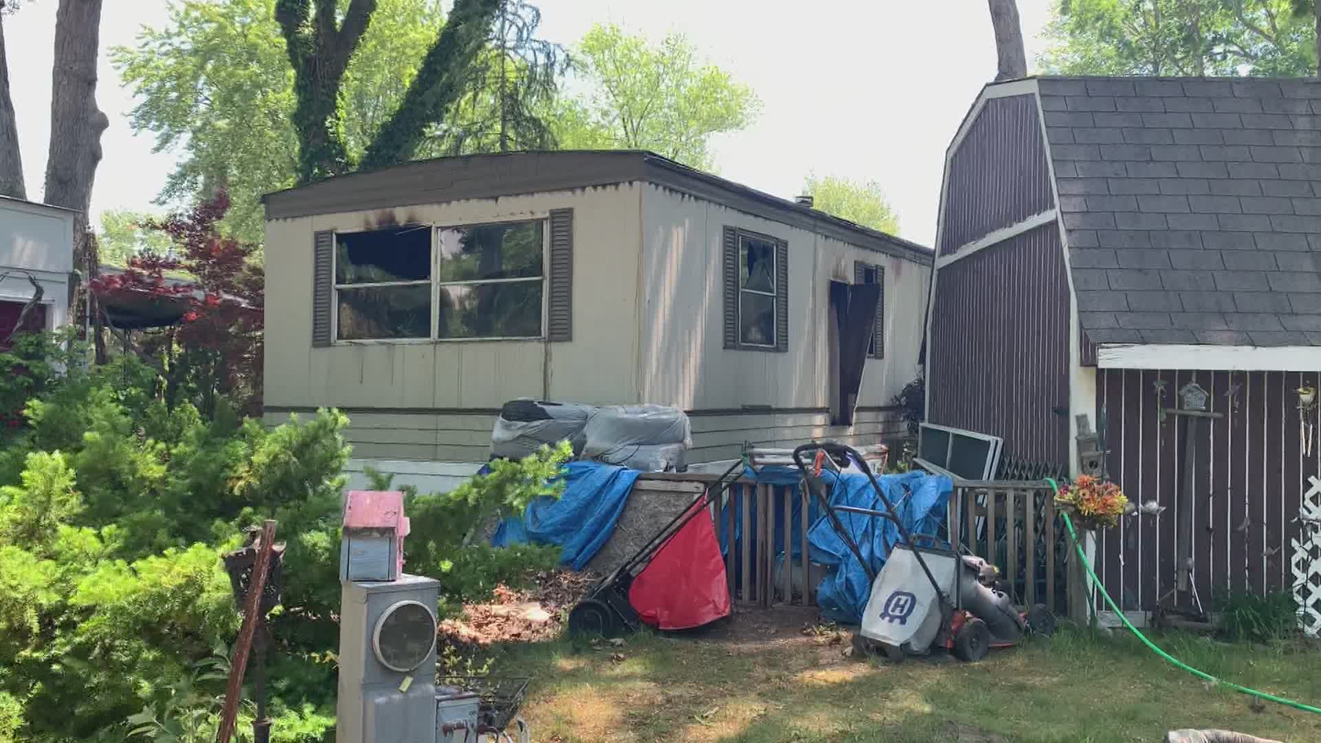 While the homeowner was able to make it out safely, two dogs did not make it out of the home, police say.