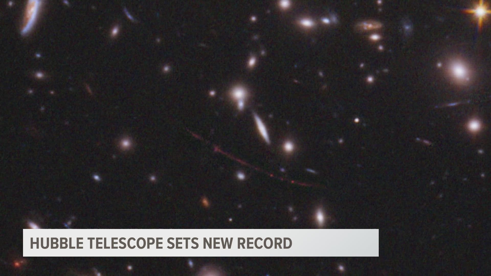 The Hubble Space Telescope has set a new record for the farthest single star observed by man. Meteorologist Michael Behrens explains the discovery!