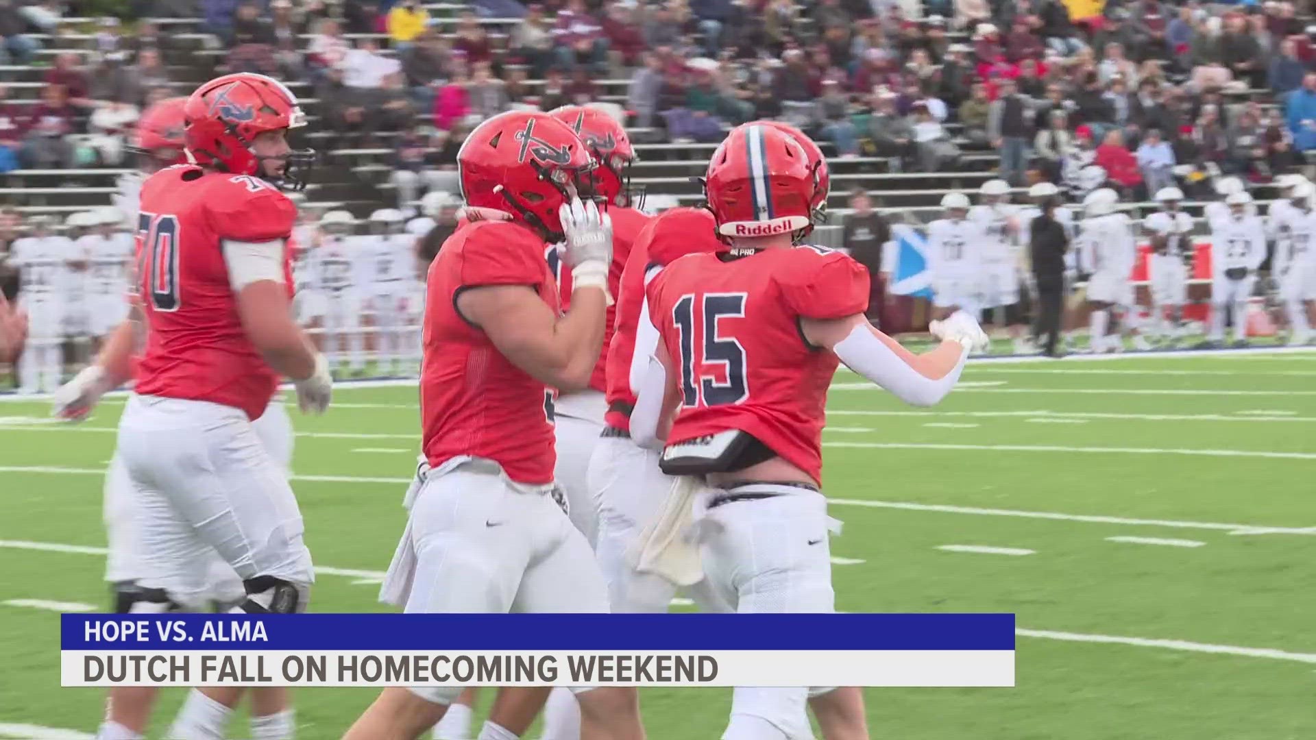 Junior running back Chance Strickland of Mason, Michigan (Mason) led the ground attack with 64 yards on 14 carries.