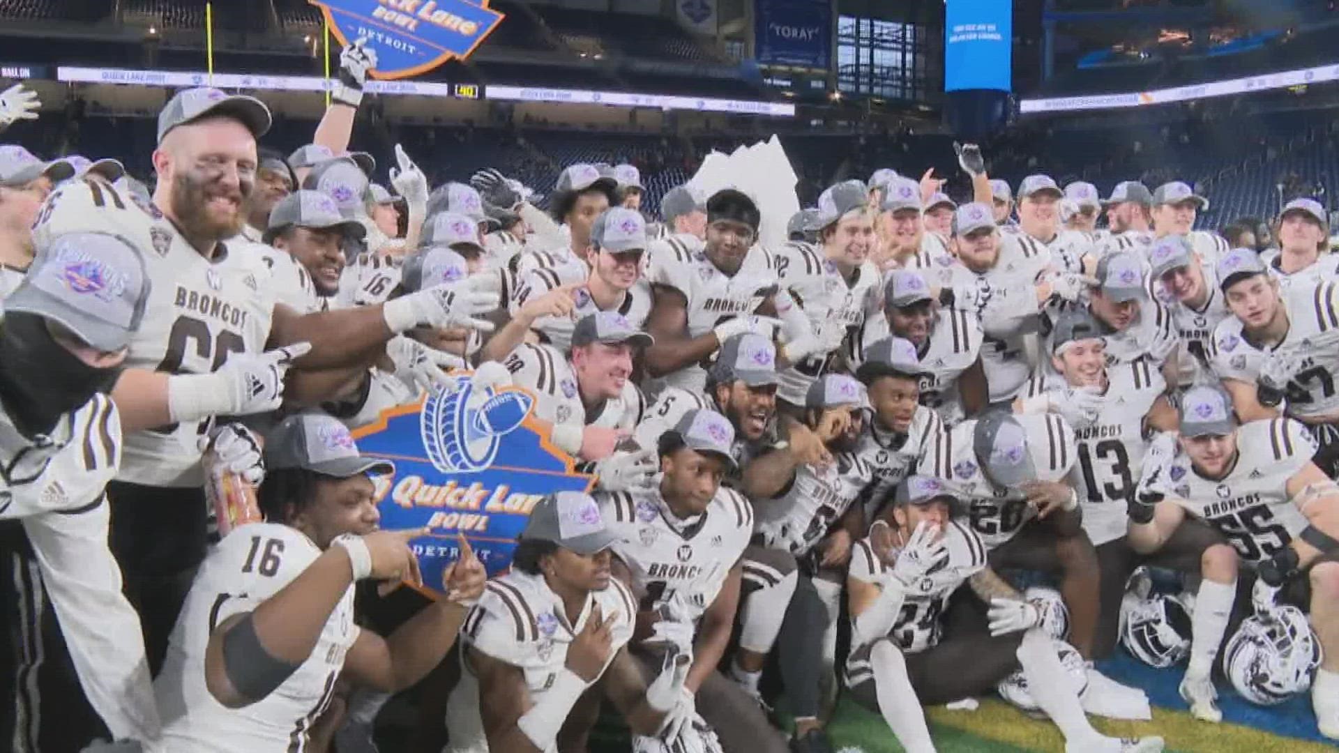 Western Michigan University is celebrating its second bowl game win in program history.