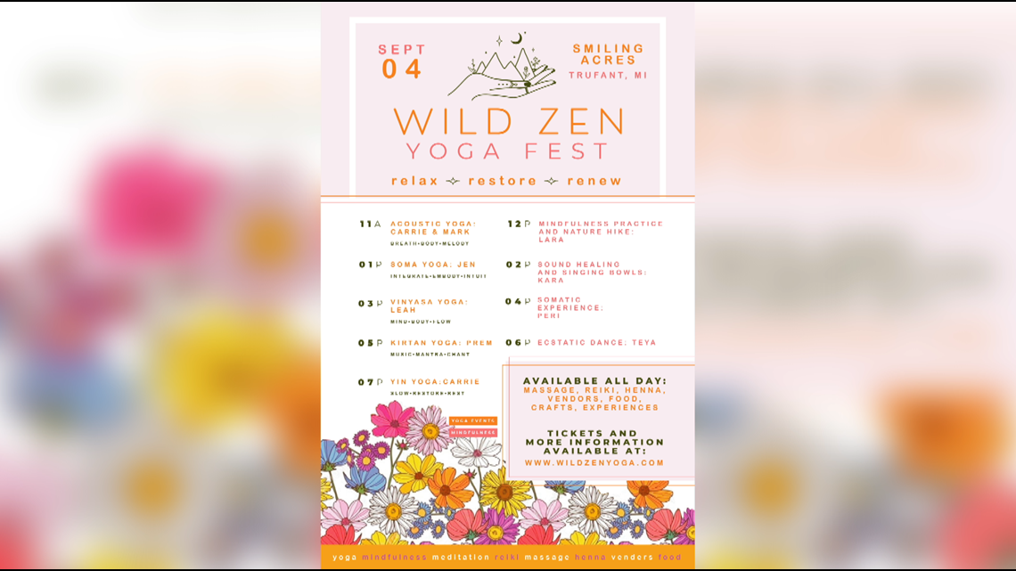 Mindful Weekend: Wild Zen Yoga Fest comes to Montcalm County