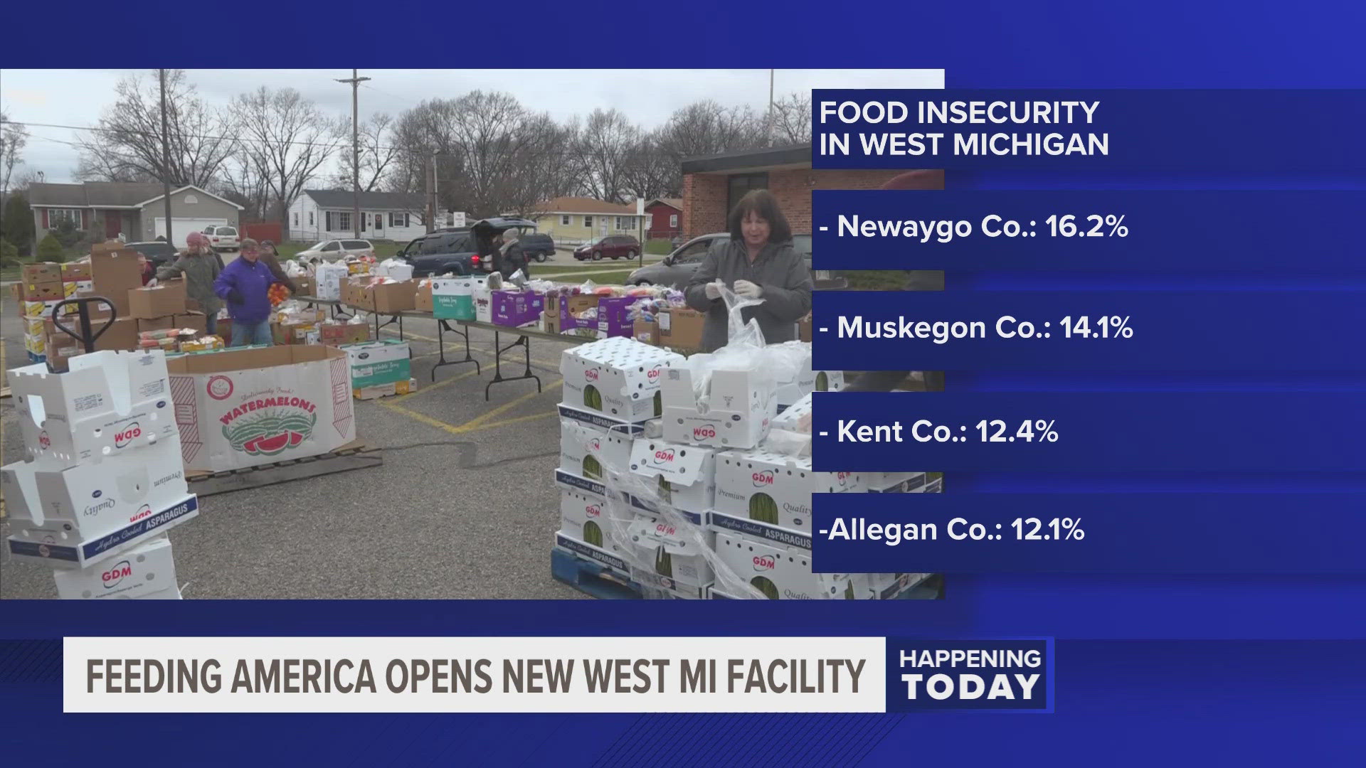 Feeding America opened the larger facility to increase the amount of people they can serve.