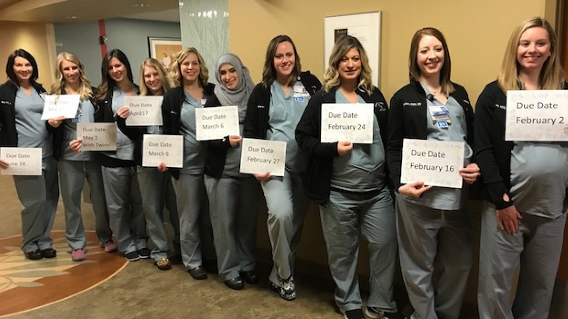 11 nurses are pregnant at a Troy hospital labor and delivery unit