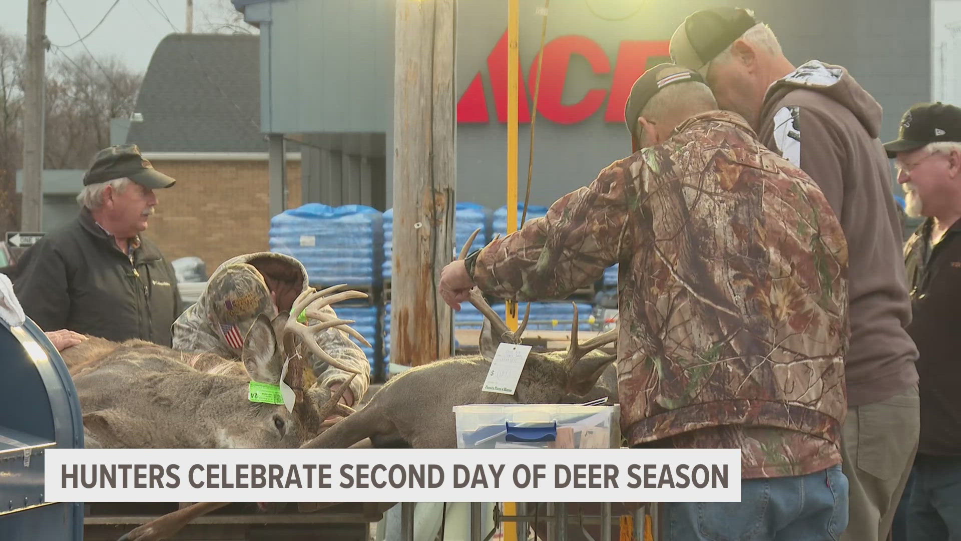 Hunters across the state can show off their deer from the first two days of firearm deer hunting season at buck poles.