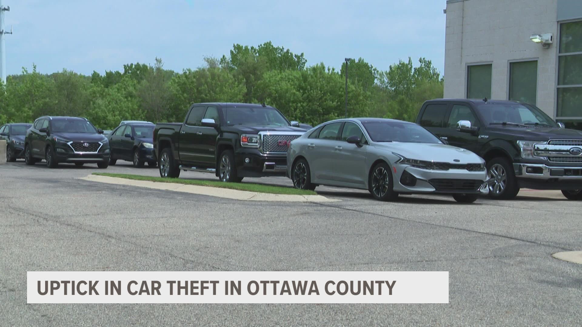 We've been following the uptick in car thefts around Grand Rapids and Kentwood, especially certain types of cars. The problem has now reached the lakeshore.