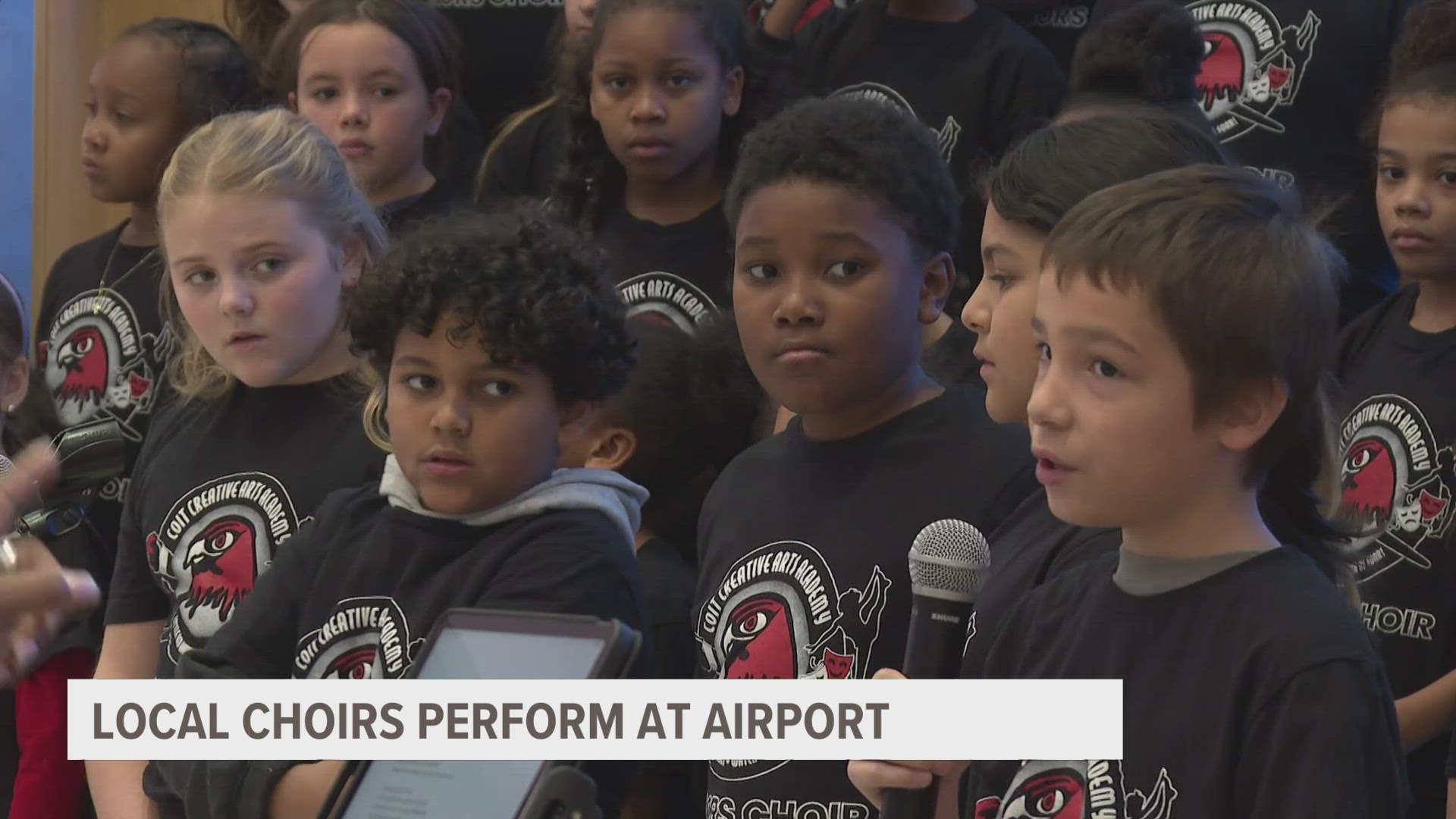 From Monday, Dec. 2 through Friday, Dec. 6, choirs from 10 different local schools will be performing holiday music in the airport.