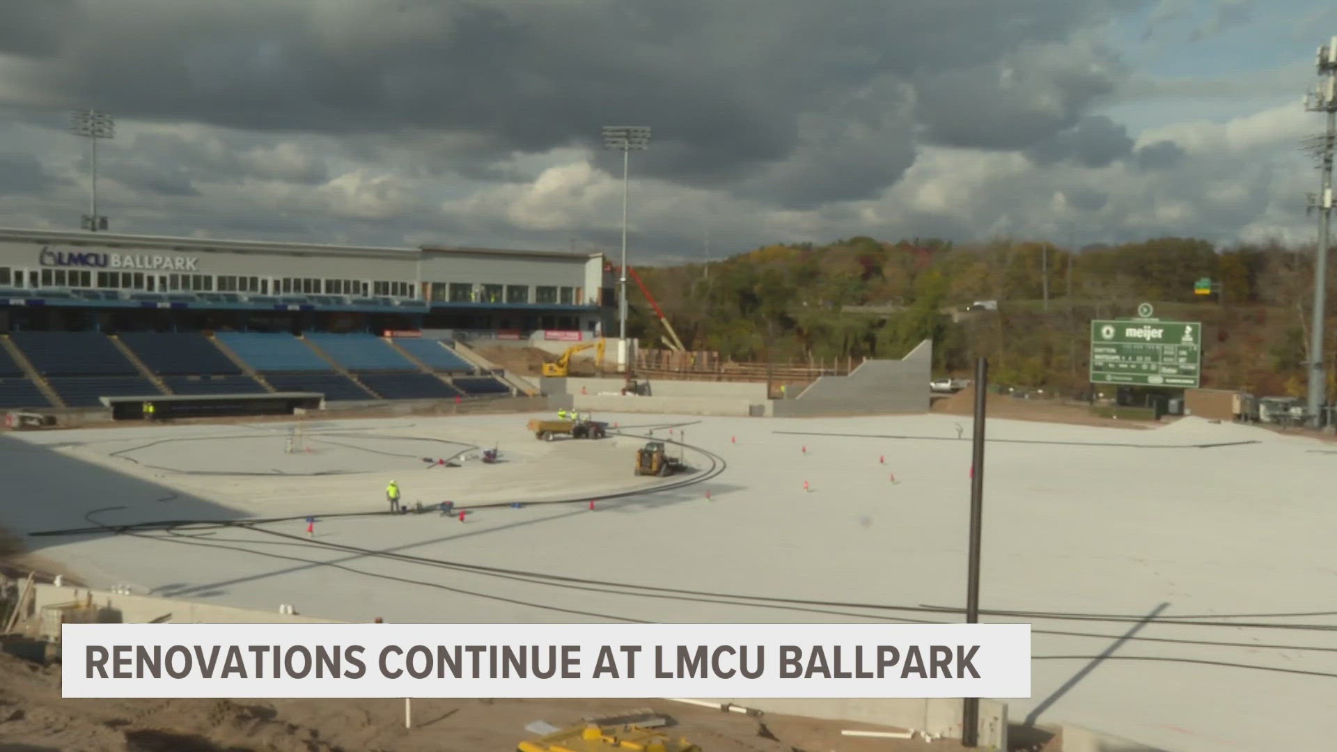 Construction started right after the season ended about an hour and a half to be exact, according to CEO Joe Chamberlain.