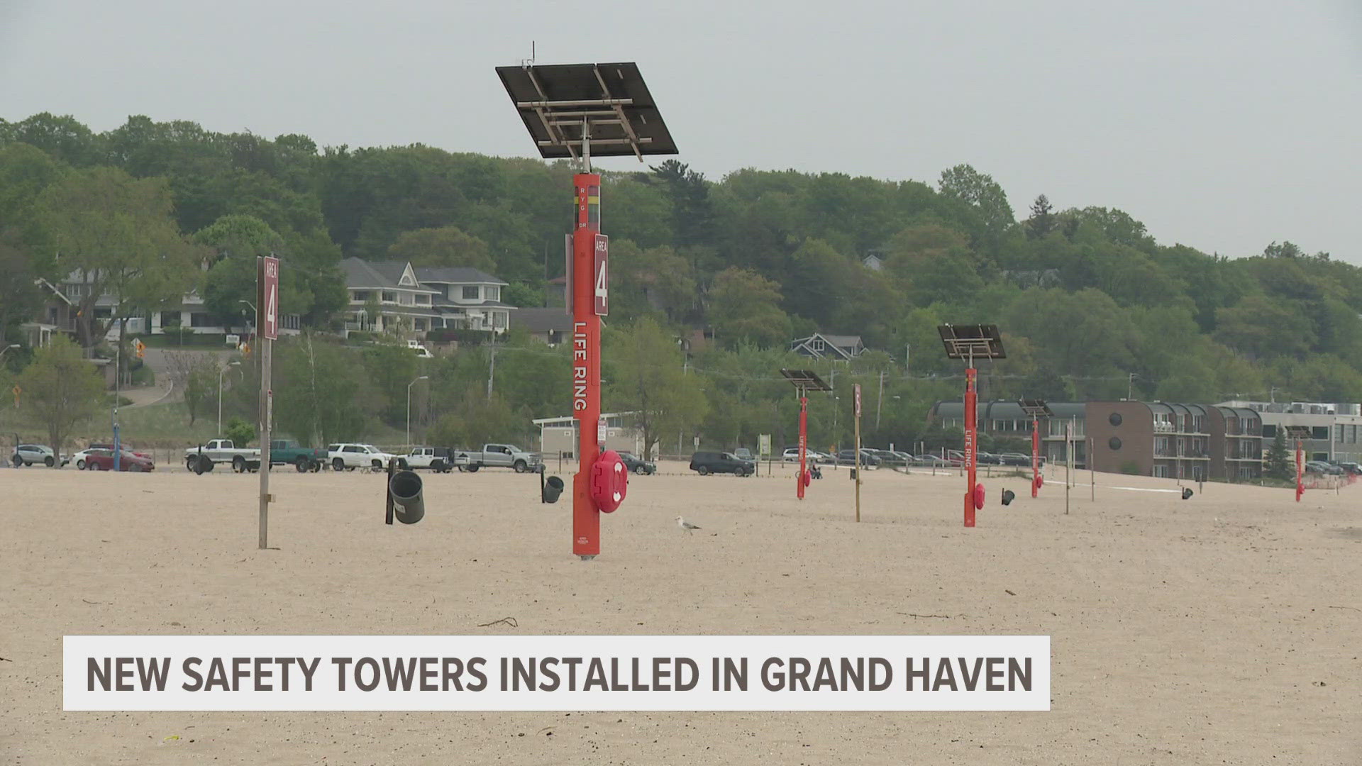 A tech company called Swim Smart installed the towers.