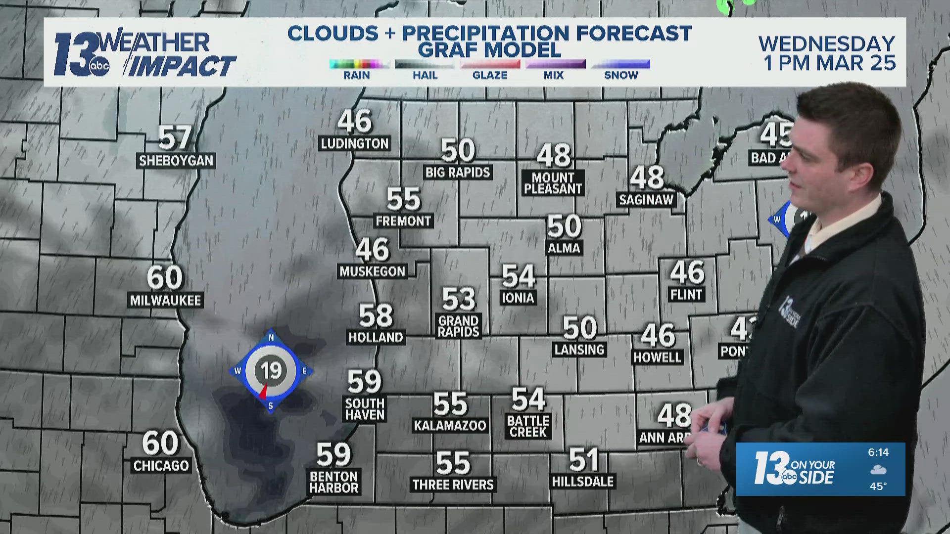 13 ON YOUR SIDE Forecast: Warmer Wednesday; T-Storm Risk Thursday ...