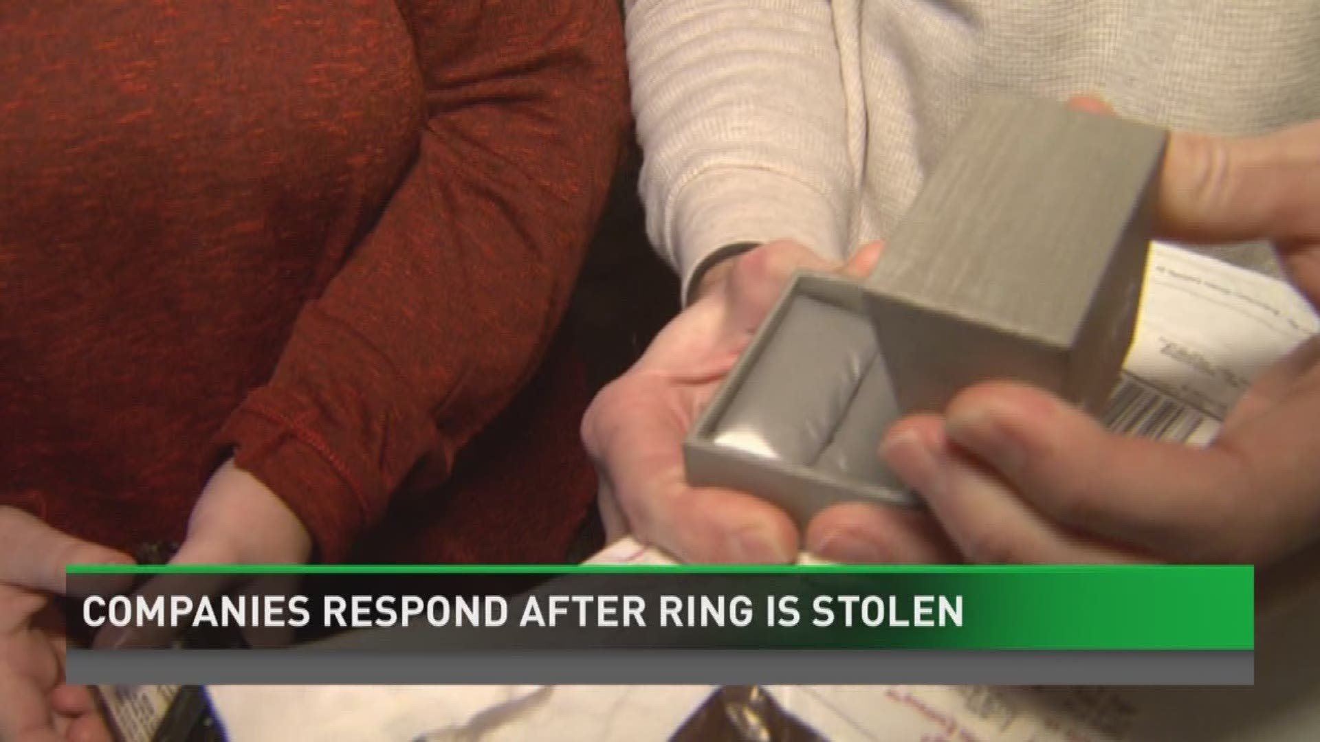 Companies respond after ring is stolen