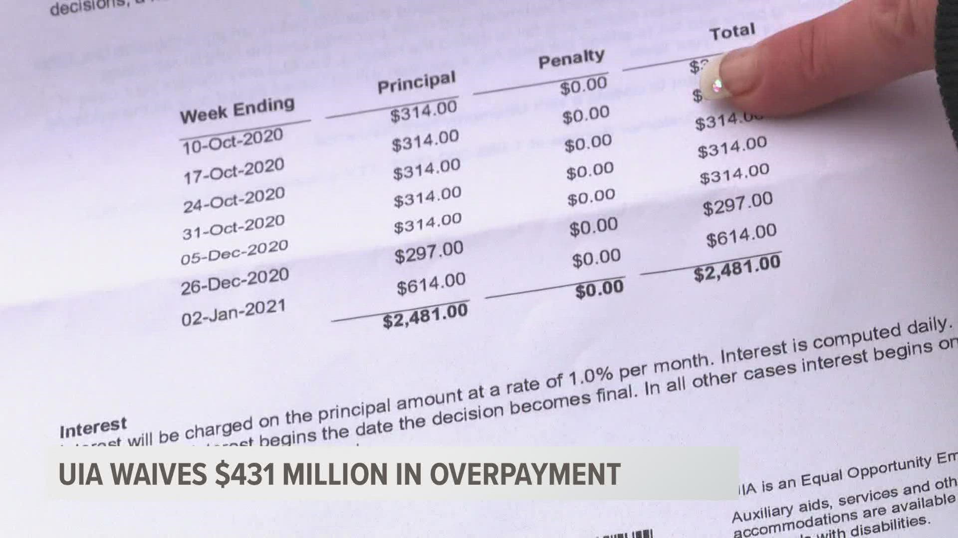 To date the UIA has waived over $4.3 billion in overpayment debt for more than 400,000 Michiganders.