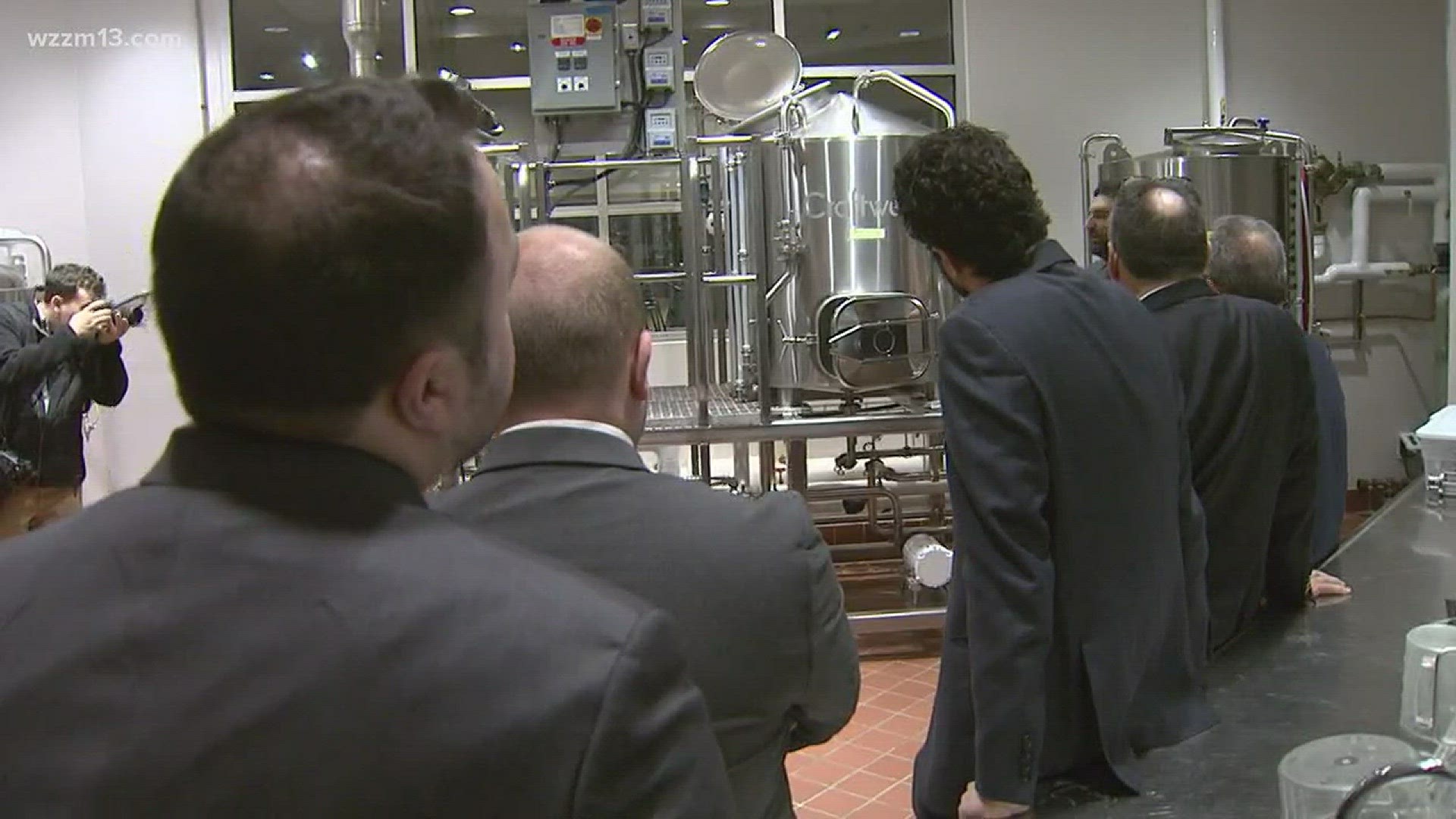 State lawmakers visit Grand Rapids Community College's brewery