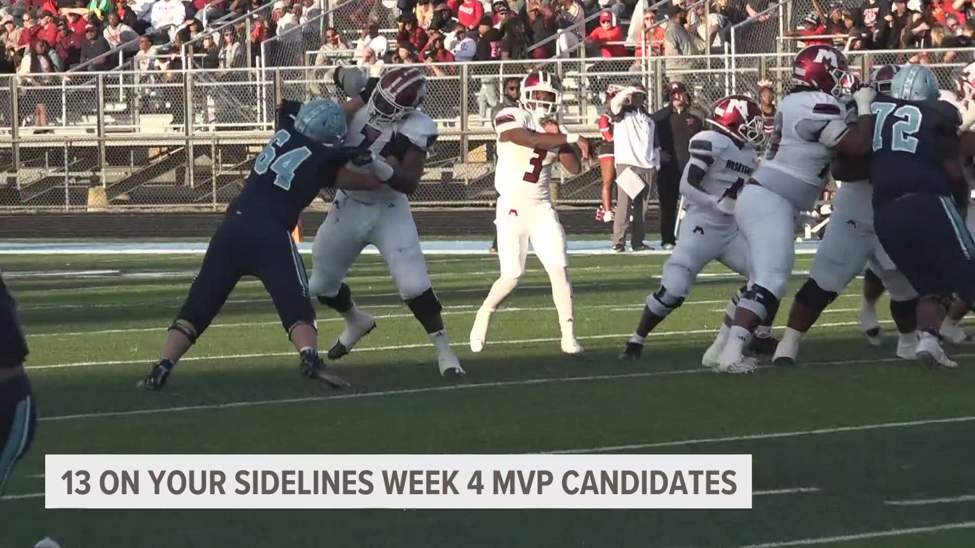 Four weeks down, five weeks to go in the high school football season. Who should be our MVP for week four?