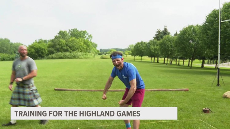 13 ON YOUR SIDE Mornings team tries out the Highland Games