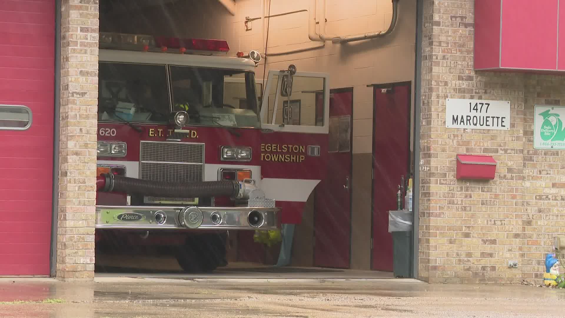 Muskegon's fire department has used an engine from Muskegon Township for one week, and an engine from Egelston Township for 18 days.