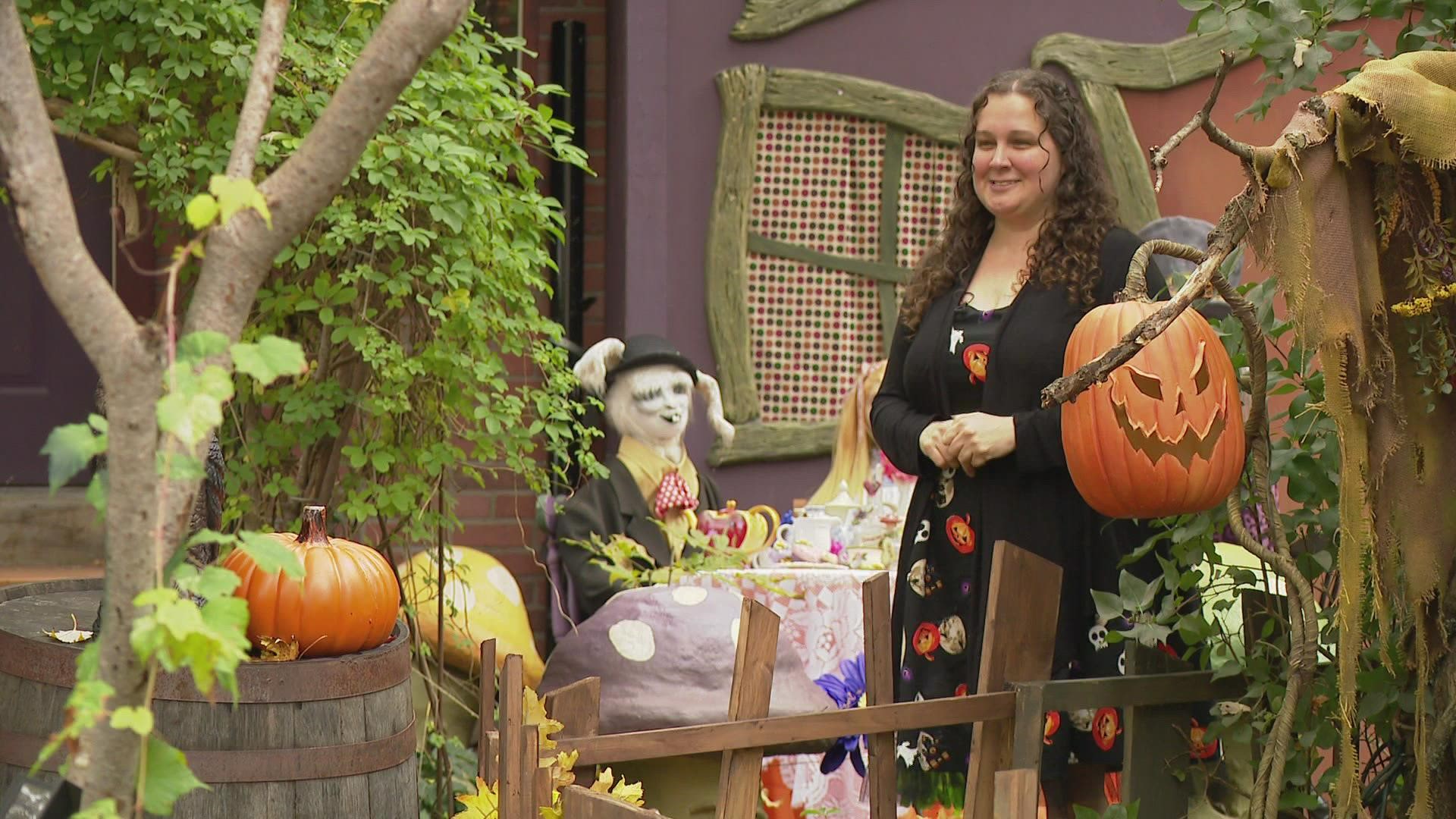 For the 13th year, the Comstock Park home's front yard has been transformed into Storybook Hollow. This year, it features an ArtPrize top five winner.