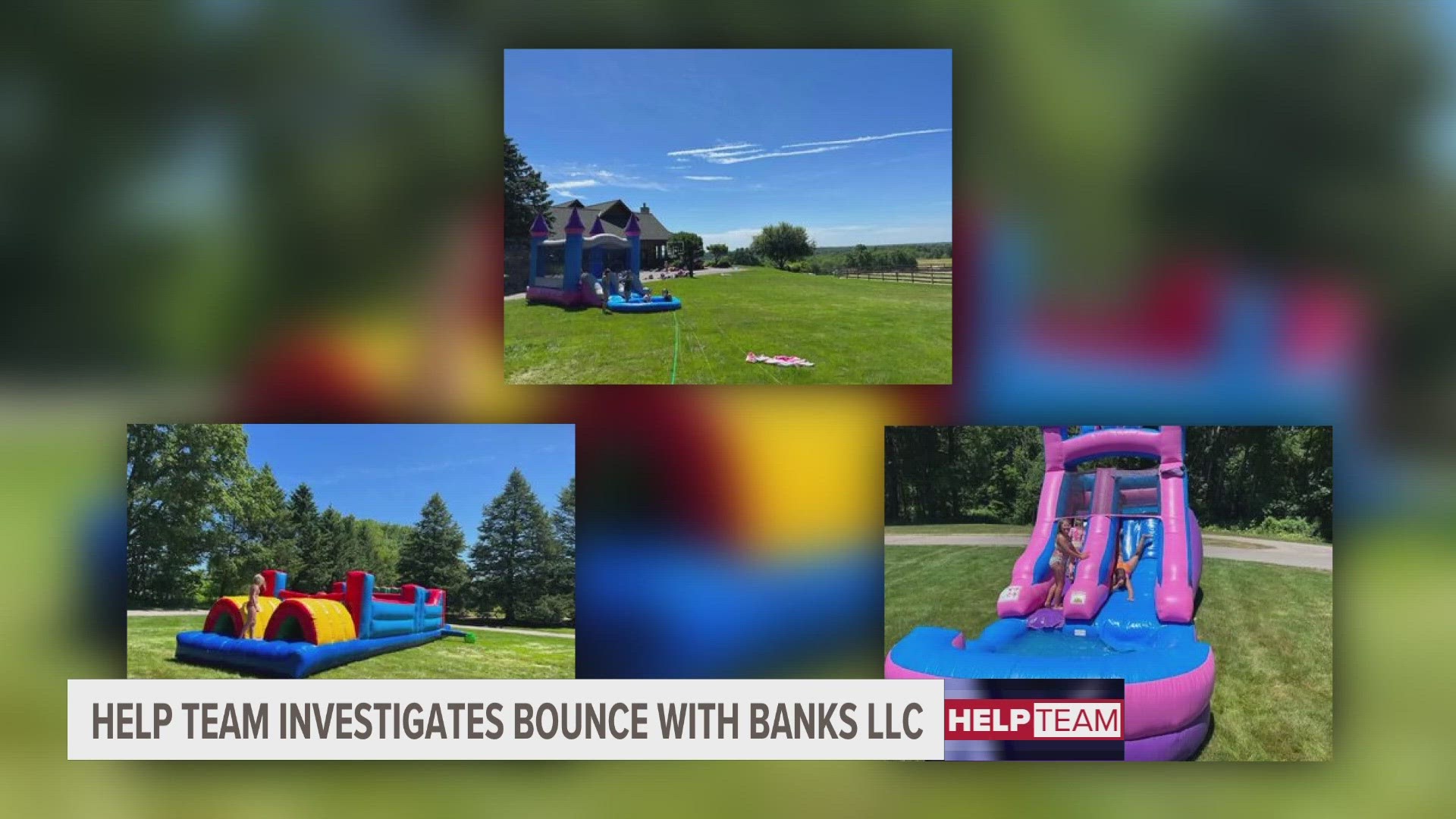 Multiple families claim a local bounce house business has been taking money from customers but never showing up for events.