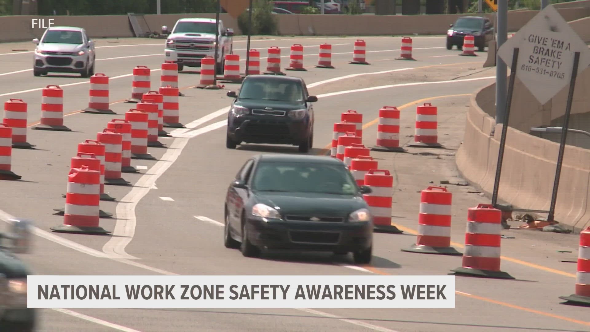 During National Work Zone Safety Awareness Week, drivers are reminded to take it slow and drive carefully in construction zones.