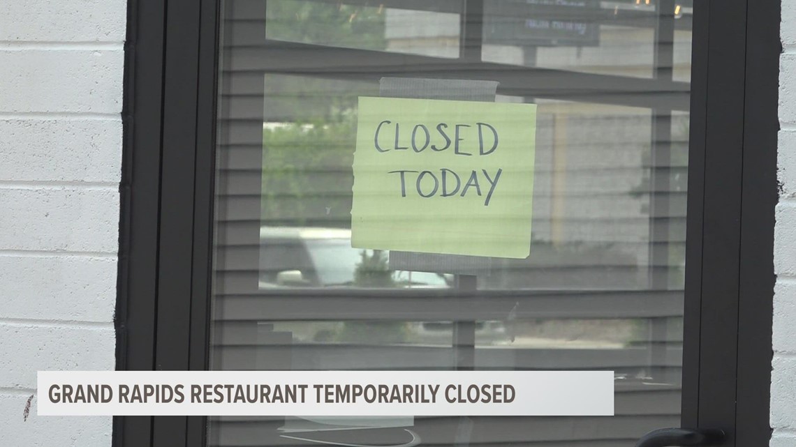 New Grand Rapids restaurant temporarily closed days after opening