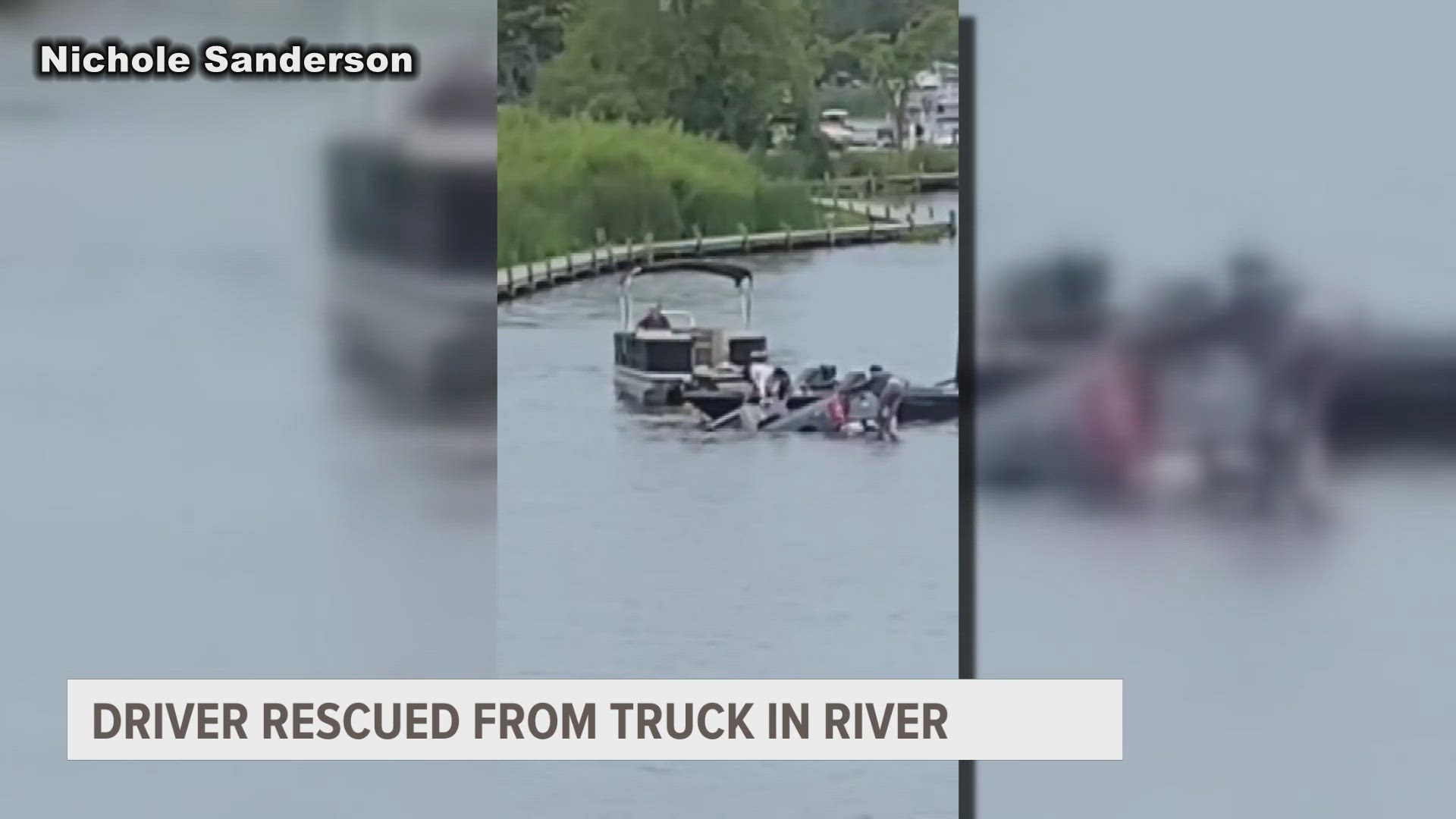 The two young men jumped into action to save the man from the river.