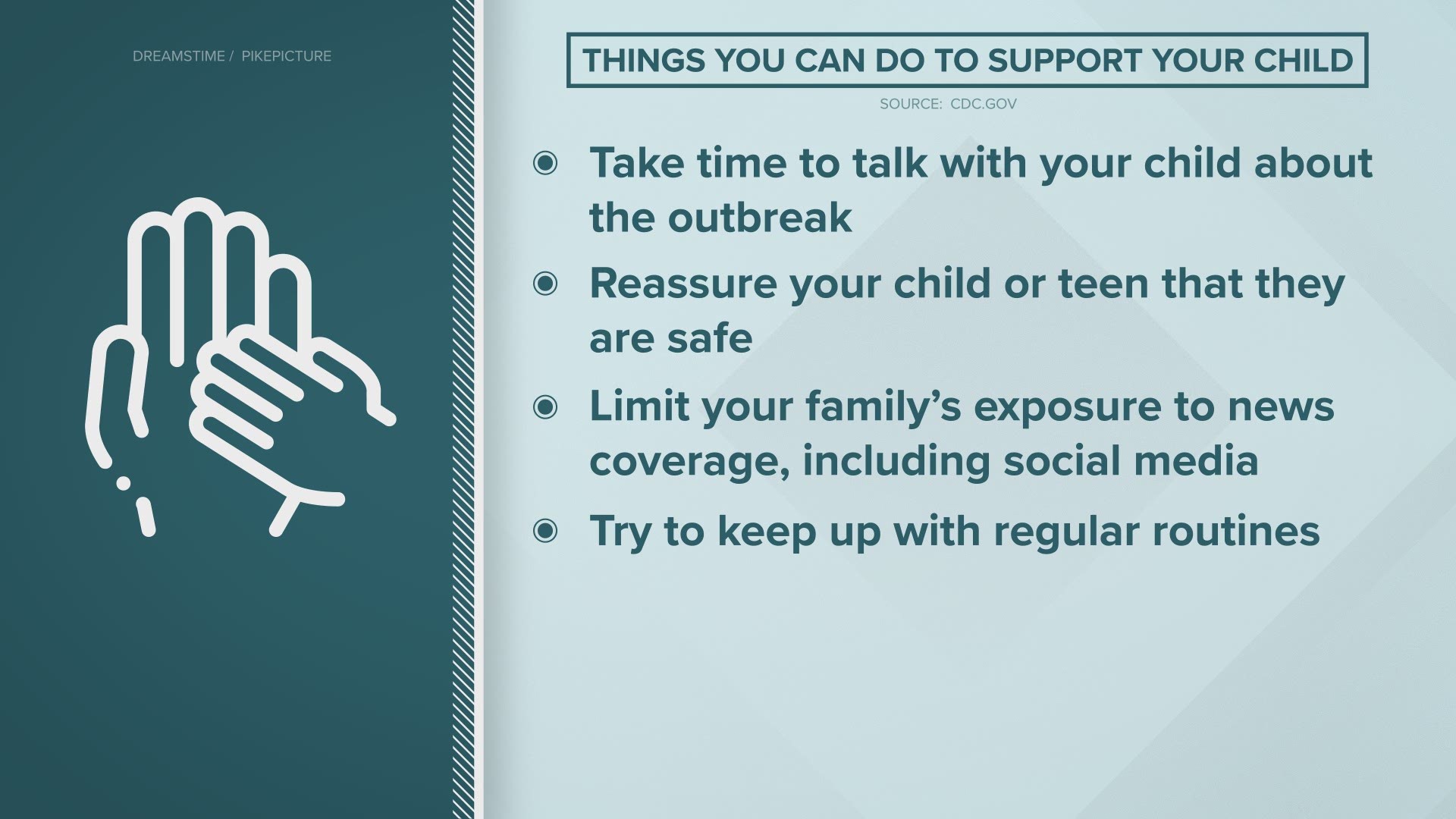 The CDC lists children and teens as populations more likely to feel the stress of a crisis.