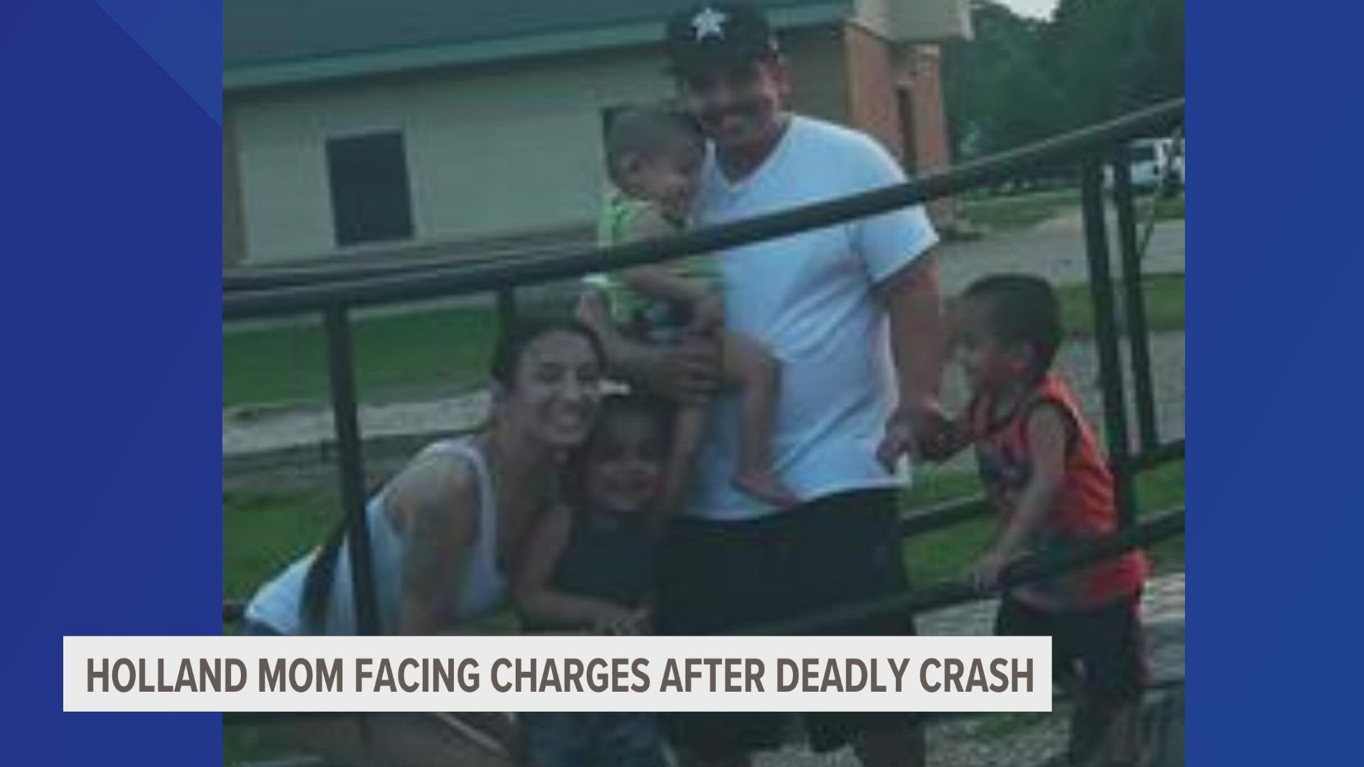 The young boys' mother is facing three counts of operating while intoxicated causing death.