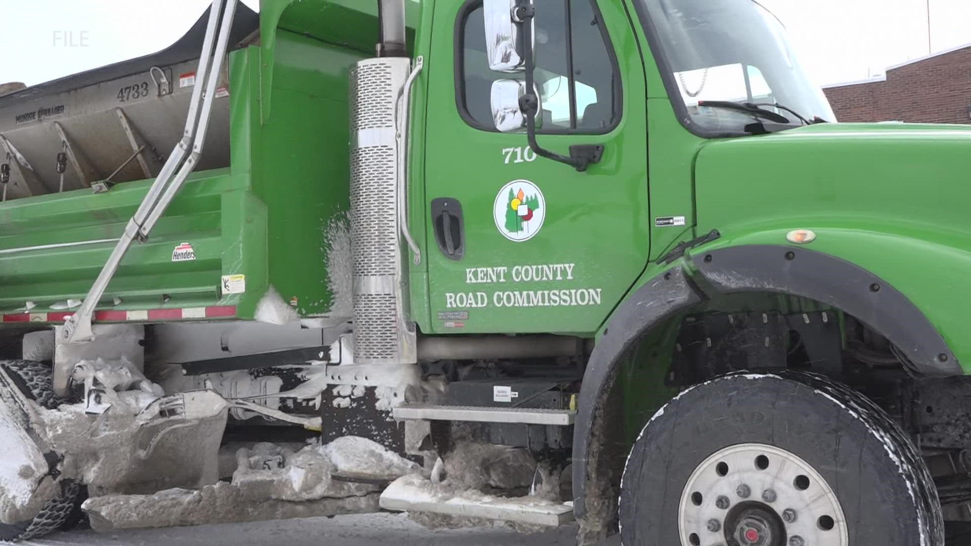 Seven percent of Kent County road crews won't be on the roads, while Ottawa and Muskegon counties are fully staffed.