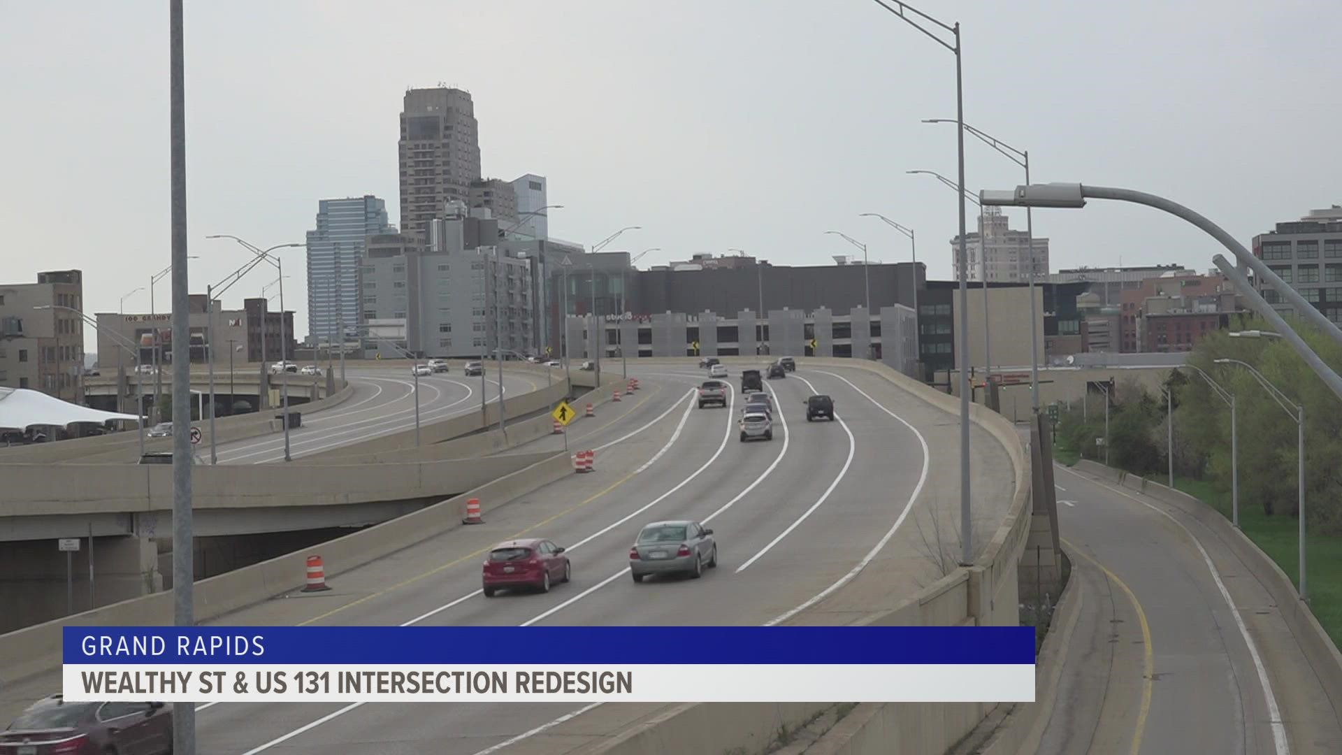 In a few years time, Wealthy Street could run underneath US-131. The city is receiving a $10 million grant from the state to fund the design.