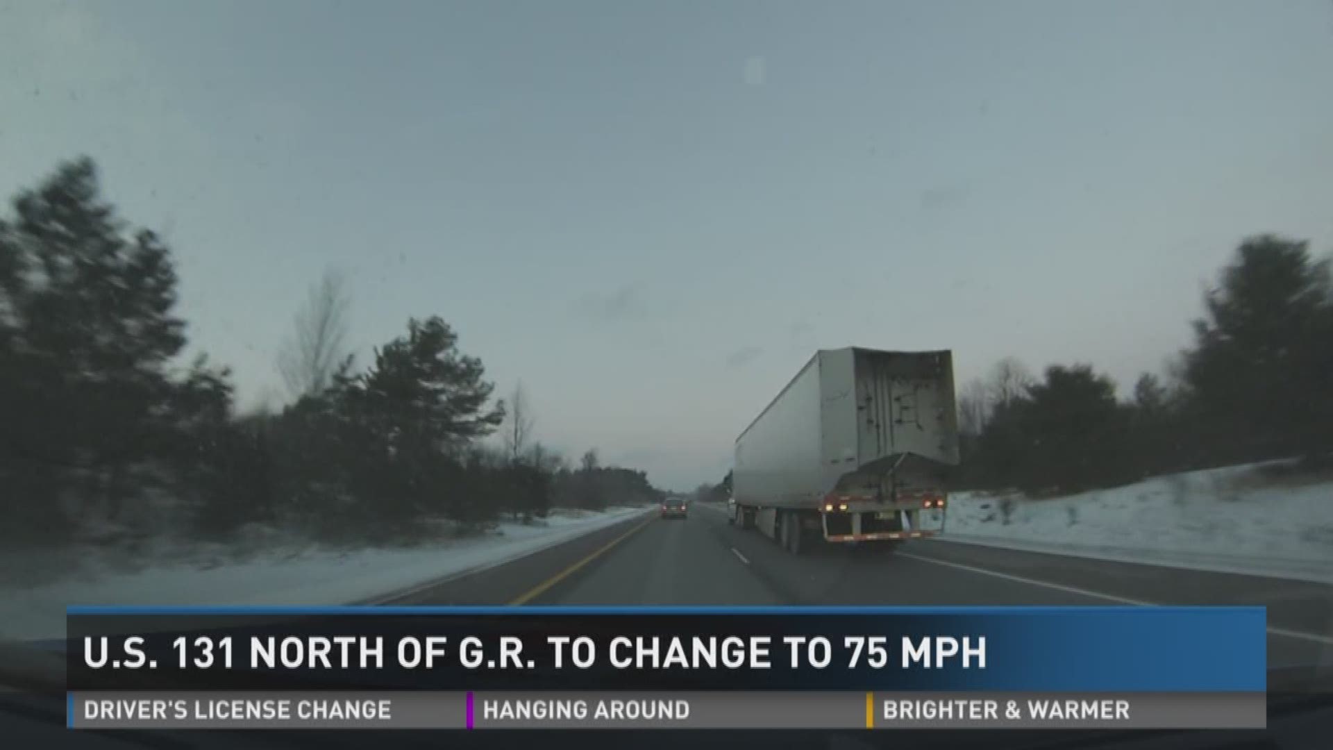 Because of the new speed limit law, several Michigan freeways will be changing to 75 mph by Memorial Day.