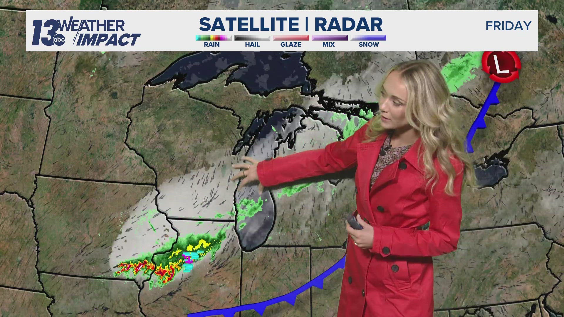 A beautiful and sunny Saturday followed by early Sunday morning showers and storms.