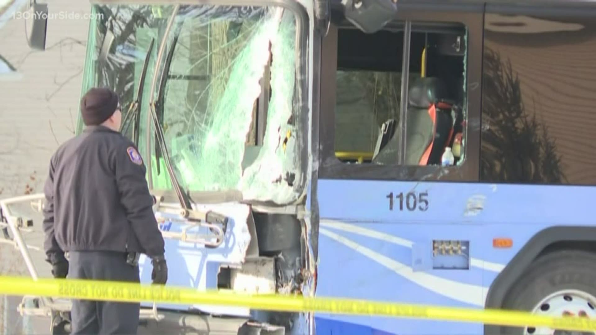 Authorities have identified the 27-year-old woman killed in a two-car crash involving a Rapid bus Wednesday morning.