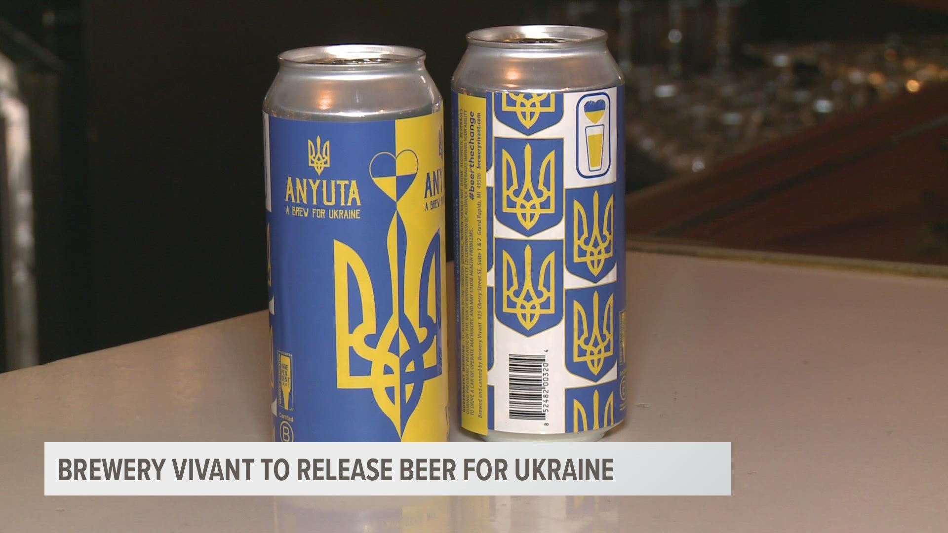 Proceeds from the beer will be donated to UNICEF to aid in the relief efforts in Ukraine, a country with familial ties to the brewery.