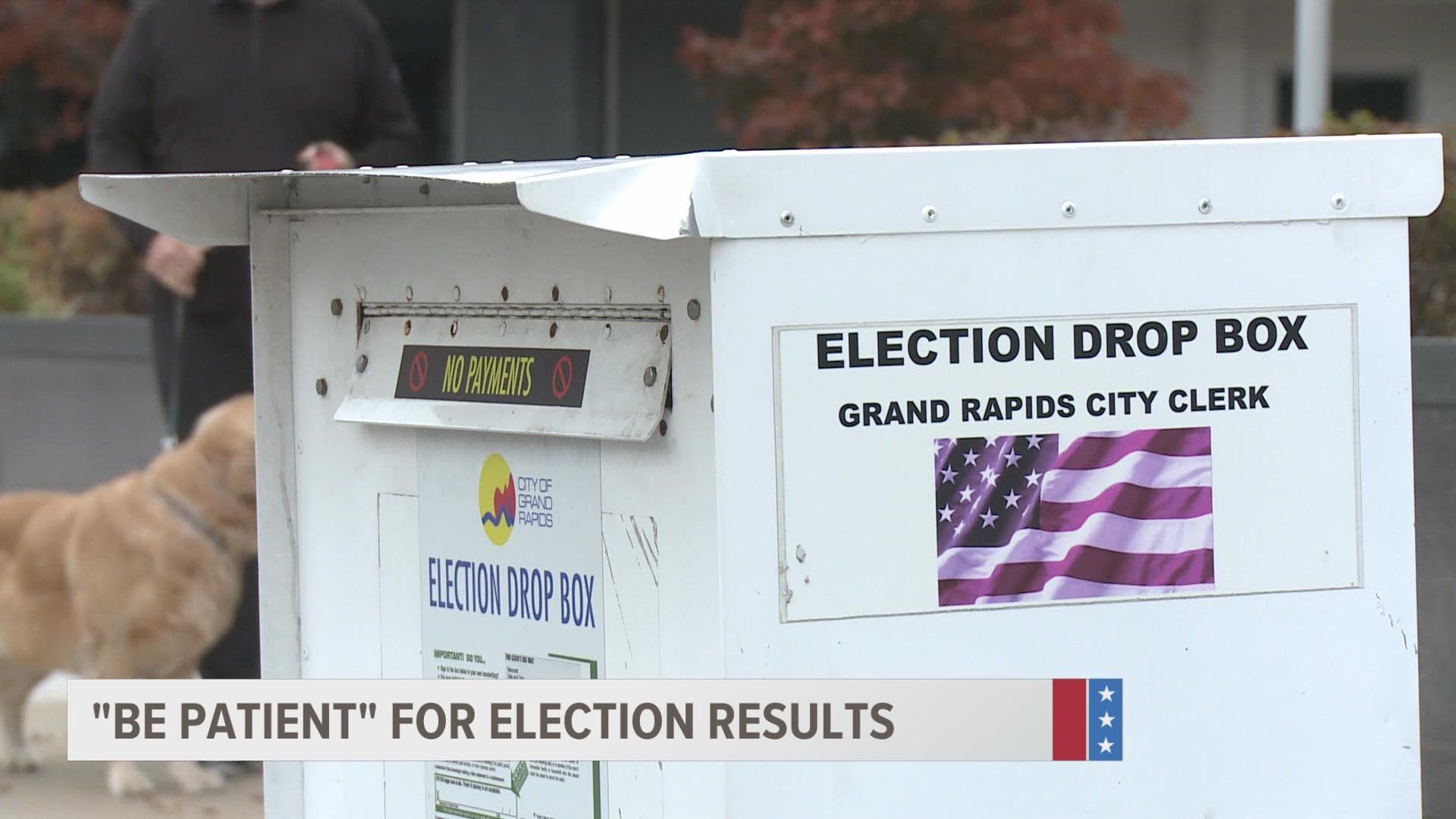 Kent County alone has sent out more than 116,600 absentee ballots this election. In Michigan, those ballots cannot be tabulated until Election Day.