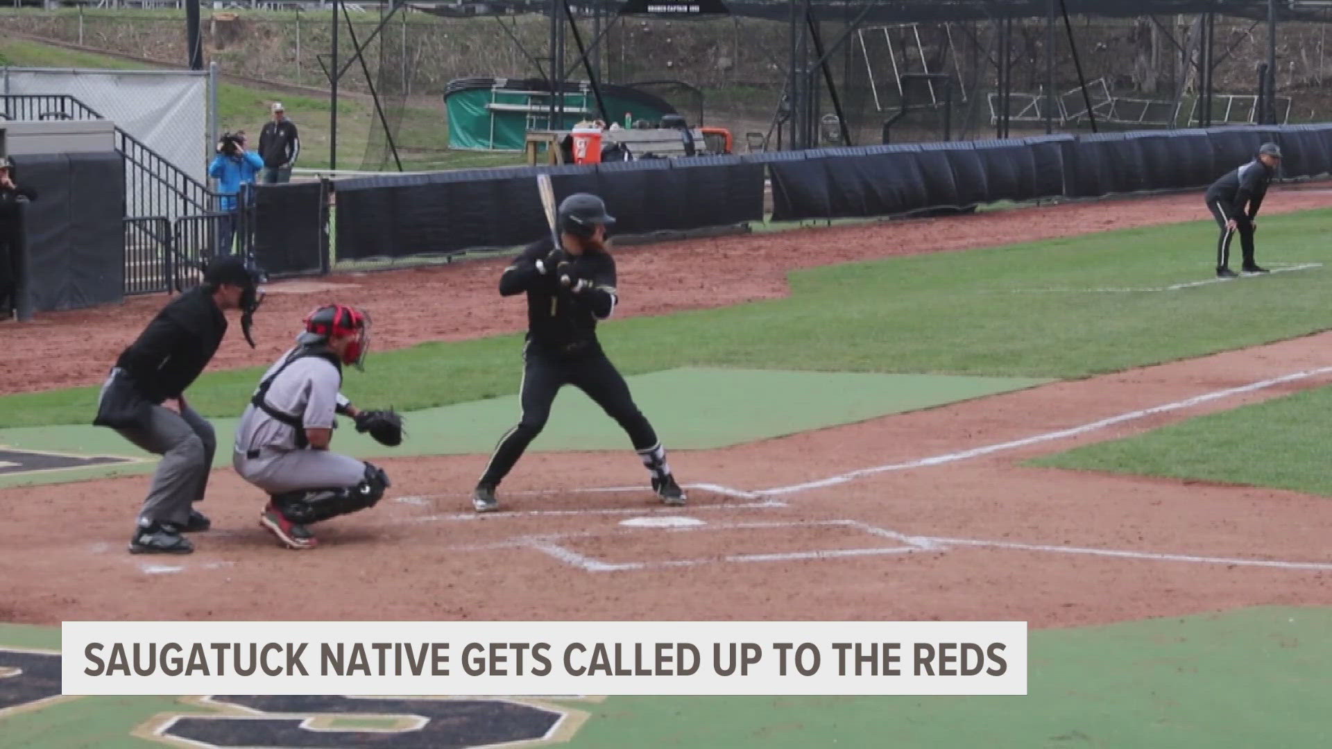 He grew up playing on the diamonds of West Michigan and now a Saugatuck native will make his Major League Baseball debut.