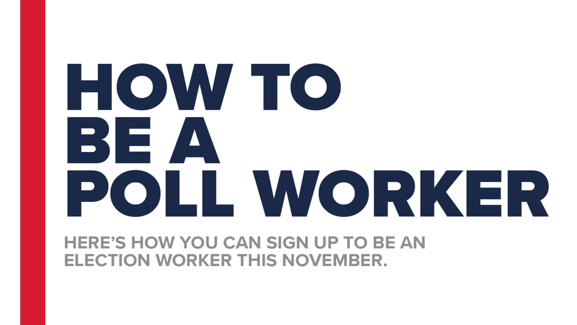 How to be a poll worker in Michigan