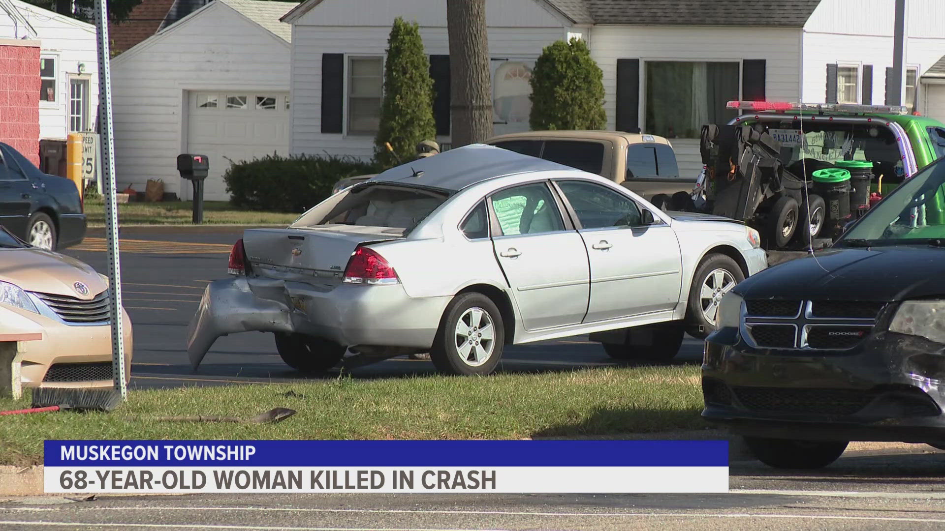 The Muskegon Township Police Department said the 17-year-old boy ran a red light and struck an oncoming vehicle. The other driver died from her injuries.