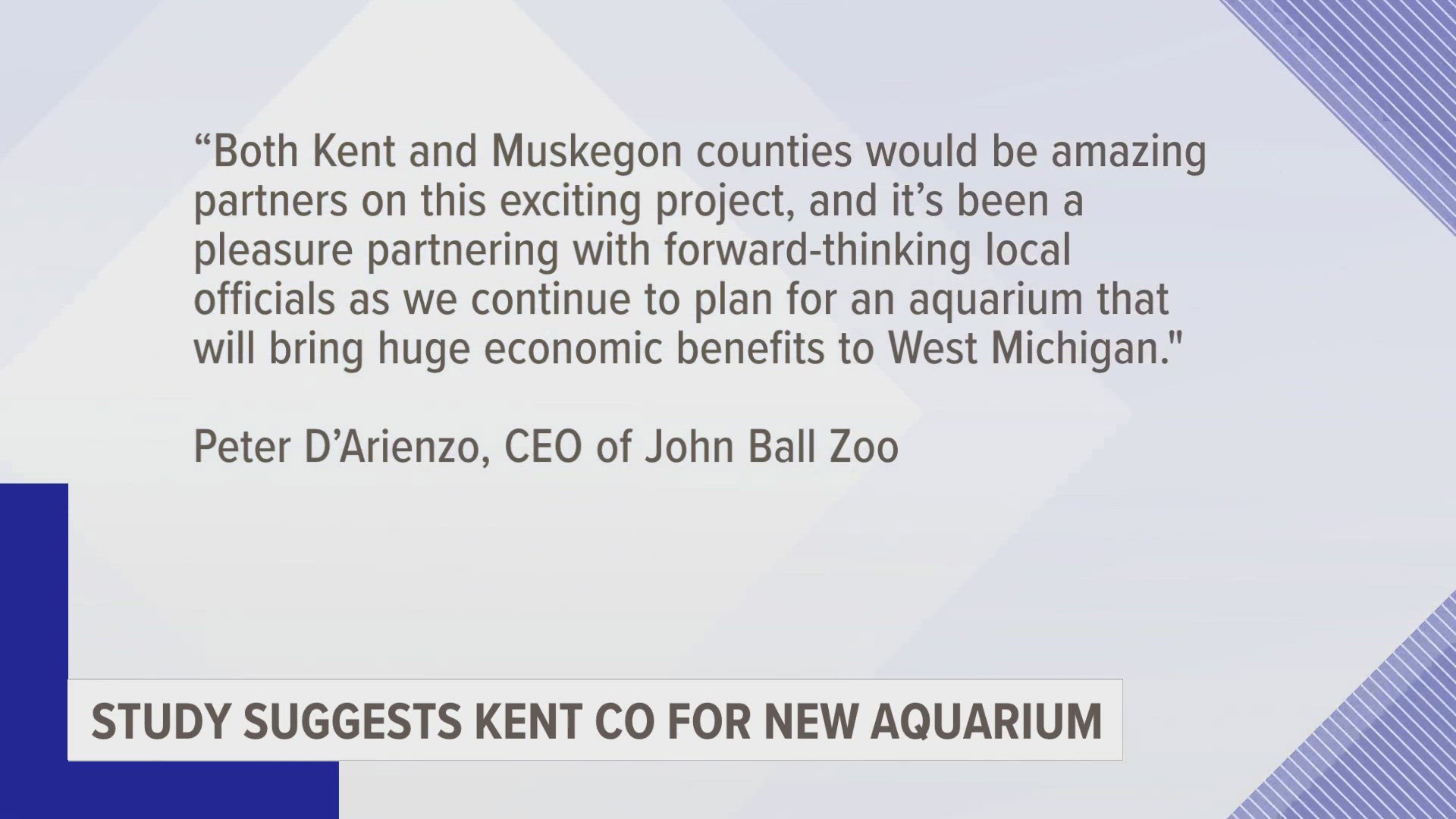 The feasibility study found the aquarium project could generate $2.9 billion over 10 years.
